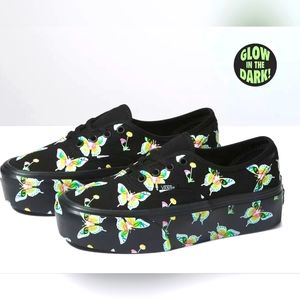 Vans Authentic Stackform 'glow in the dark' sneakers in multi print NWOT